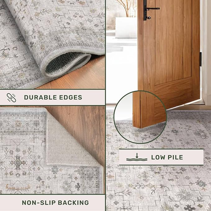 Light Gray Kitchen Rug 12 ft Long - Image 5