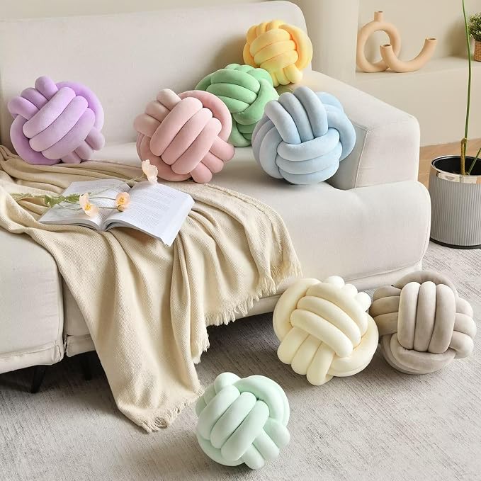 Decorative Throw Knot Pillow Ball - Image 6