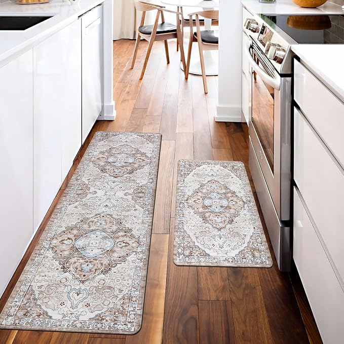 Ileading Anti Fatigue Kitchen Rugs Sets of 2 Cushioned Kitchen Mats - Image 2