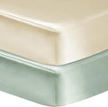2 Pack Satin Soft Crib Sheet for Baby by GUNTAIL