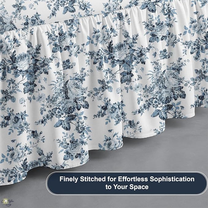 Cottington Lane Ruffled Bed Skirt King Size - Image 9