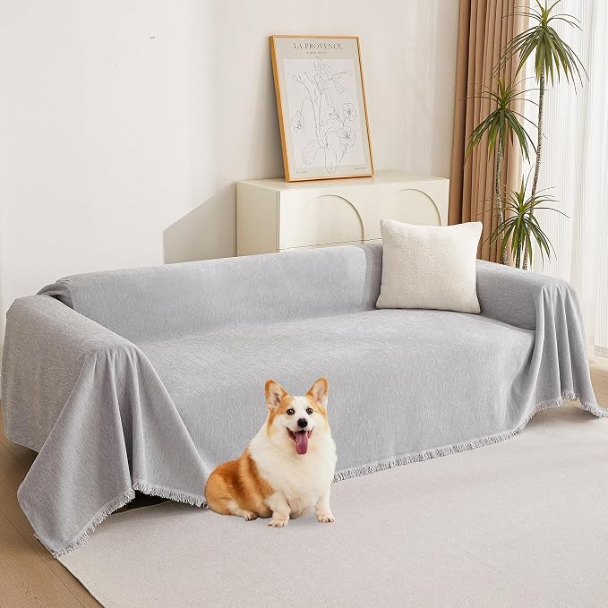 MYSKY HOME Sofa Cover for Dogs, Thick & Durable Sectional Couch Covers by MYSKYHOME
