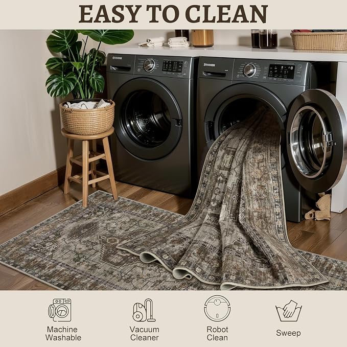 Tangsoo 2.6x8 Washable Runner Rug - Image 3