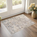 2x3 Entryway Area Rugs: Washable Neutral Abstract Small Rug Door Mat Non-Slip by UERMEI