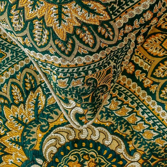 The HomeCentric King/Queen/Twin Green Designer Queen 74"x18" Bed Runner - Image 2