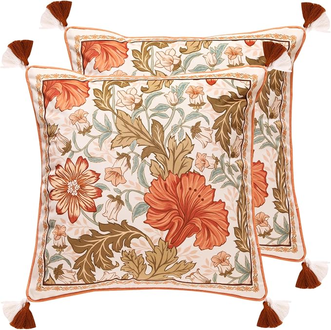 Throw Pillow Covers Pack of 2, Decoration Square Pillows Cushion Covers by bilingaier