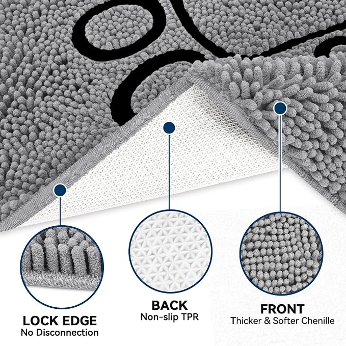 Bcoimo Super Absorbent Dog Door Mat, Pet Rugs - Image 3
