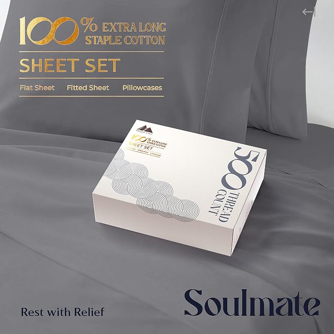Mayfair Linen 100% Cotton Bed Sheets California King Sheet Set - Image 3