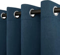 Easy-Going Linen Look Blackout Curtain Grommet Window Curtain Drapes by Easy-Going