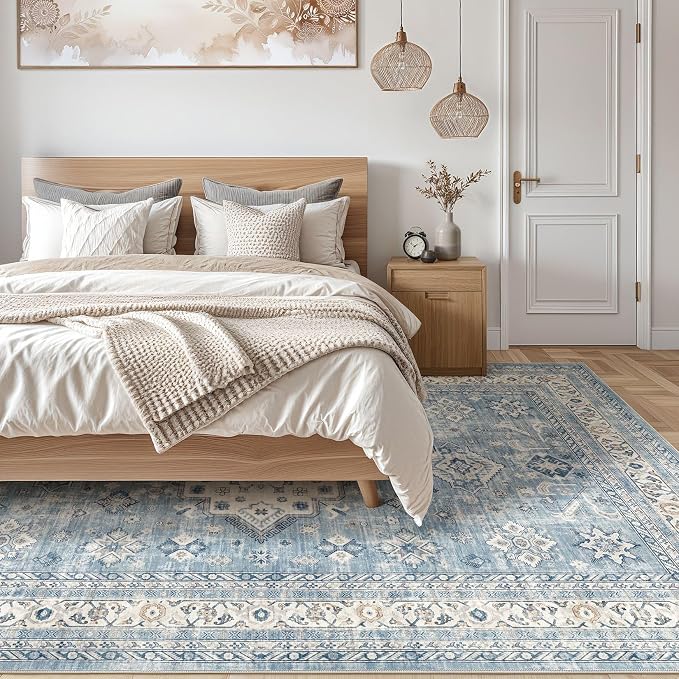 Vintage Living Room Area Rug 5x7 - Image 7