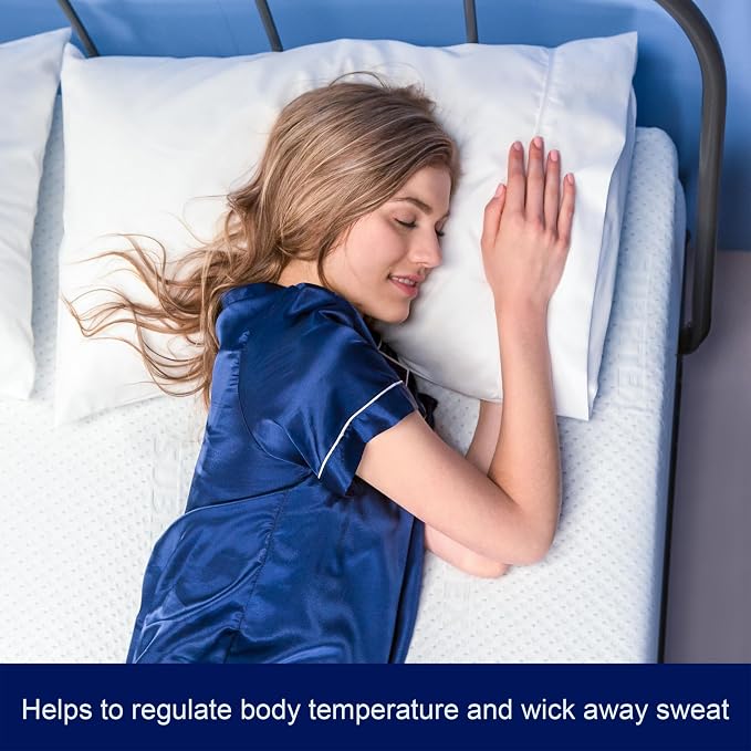 Subrtex Mattress Topper Cover Mattress Protector Bedding Rayon Made from Bamboo - Image 6