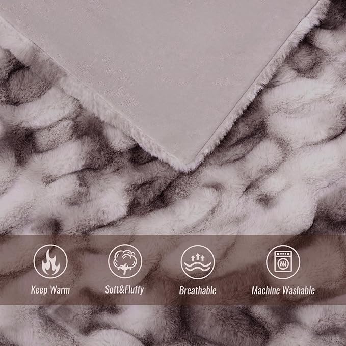 Ultra Soft Luxury Faux Fur Throw Blanket - Image 4