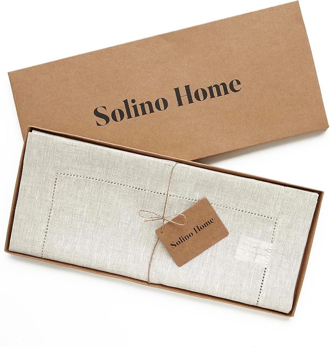 Solino Home Linen Light Natural Table Runner 60 Inches - Image 5