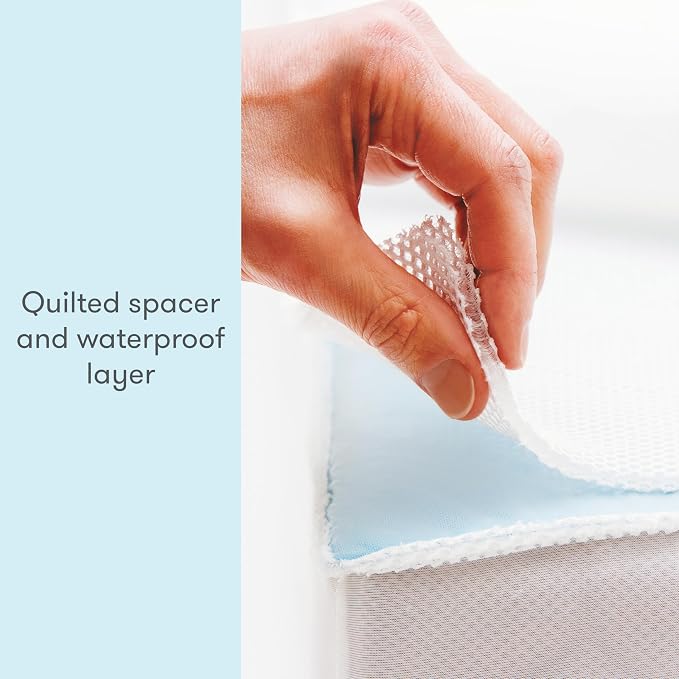 Newton Baby Waterproof Crib Mattress Pad | Ultra-Breathable Quilted Layer - Image 7