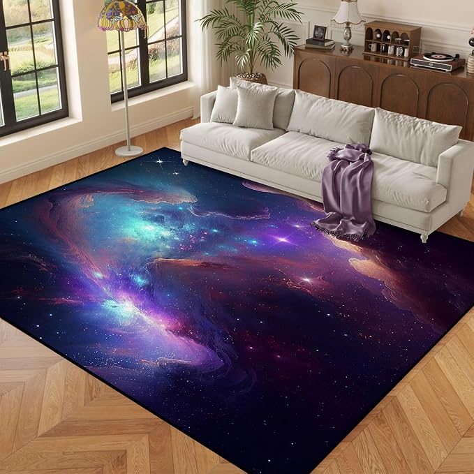 6' x 9' Galaxy Area Rug Bedroom Living Room - Image 5