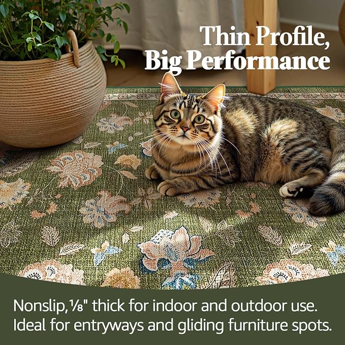 jinchan Elora Floral Corner Rug - Image 5