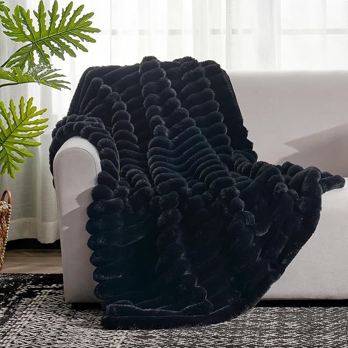 Cozy Bliss Faux Fur Throw Blanket - Image 2