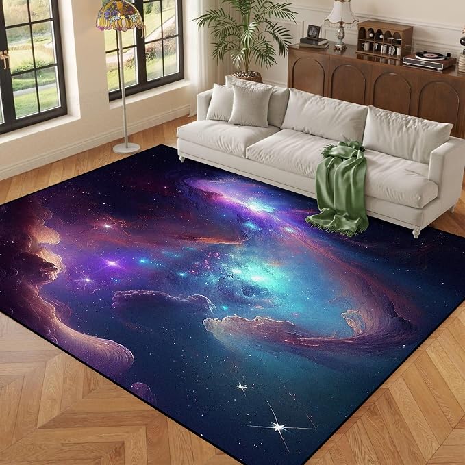 5' X 7' Galaxy Area Rug Bedroom Living Room - Image 6
