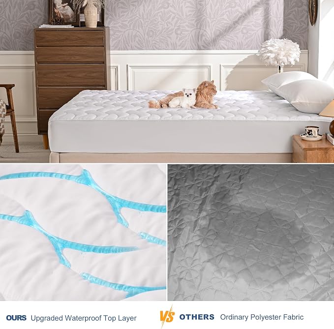 GRT Twin Mattress Protector, 100% Waterproof Mattress Protector Twin - Image 3