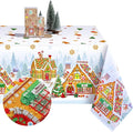 Tiamon 60 x 104 Inch Christmas Gingerbread Tablecloth Reusable Gingerbread Man by Tiamon