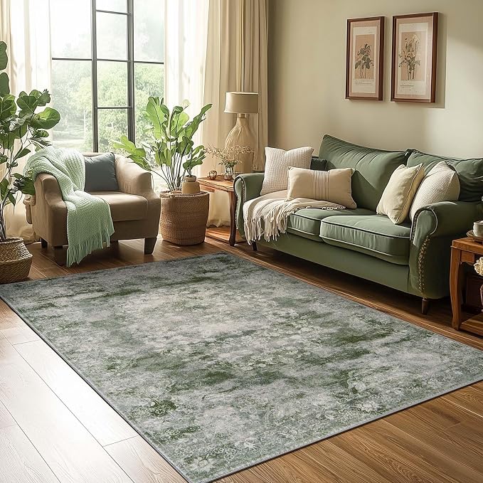 jinchan Green 5x7 Area Rugs by JINCHAN