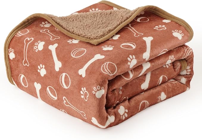 Waterproof Dog Blankets Pet Blanket 50"x60", Soft Fluffy Sofa Car Bed Protector by CAPT.SNOOZE