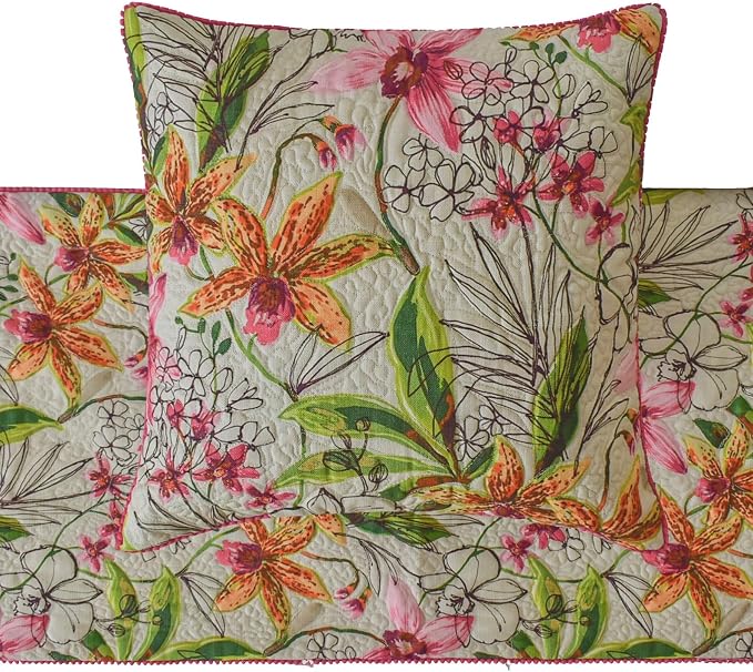 The HomeCentric King/Queen/Twin Pink Decorative Bed Runner Twin 53"x18" Bed - Image 3