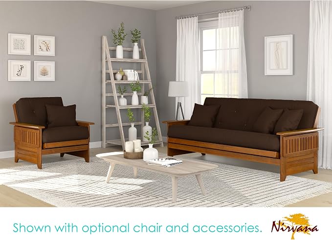 Nirvana Futons Brentwood Tray Arm Futon Sofabed Set - Image 3