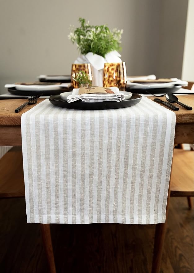 Solino Home Linen Table Runner 108 Inches Long by SolinoHome