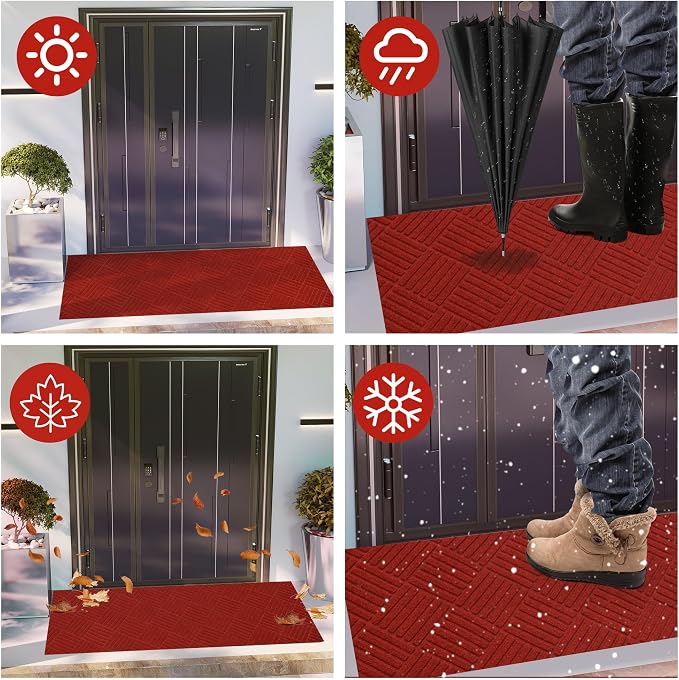 jxgzyy Christmas Door Mat Indoor Entrance, Non Slip Christmas Rug - Image 7