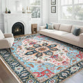 WILLSUN Washable Area Rugs, 8x10 Non-Slip Boho Large Area Rugs by Embracethewarmthofhome
