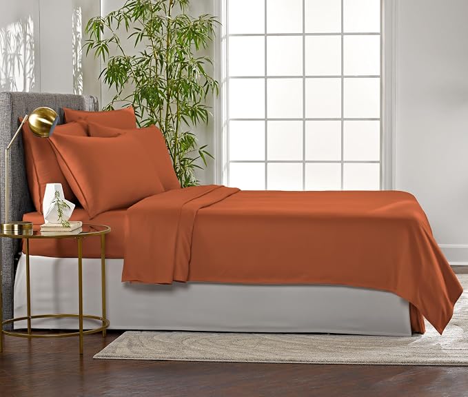 Pure Bamboo Queen Sheets, Genuine 100% Organic Viscose Derived from Bamboo Bed - Image 4