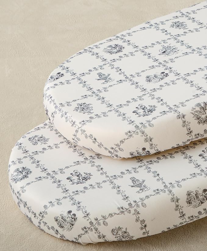 SDY Jersey Floral Bassinet Sheets by SDYSoftnessDefinedbyYou