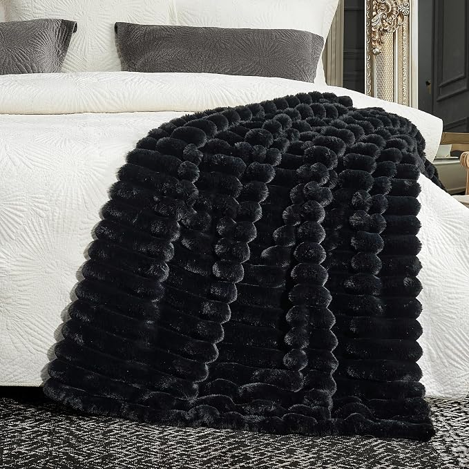 Cozy Bliss Faux Fur Throw Blanket - Image 5