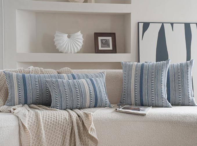 Boho Lumbar Pillow Covers 14x36 Long, Farmhouse Decorative Couch Pillow Cases - Image 6