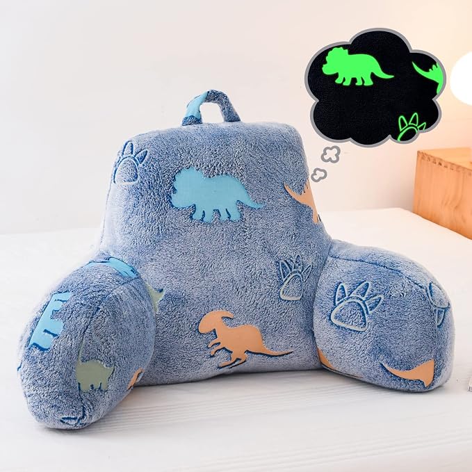 Meeting Story Dinosaurs Reading Pillows Rabbit Faux Fur Shaggy by MeetingStory