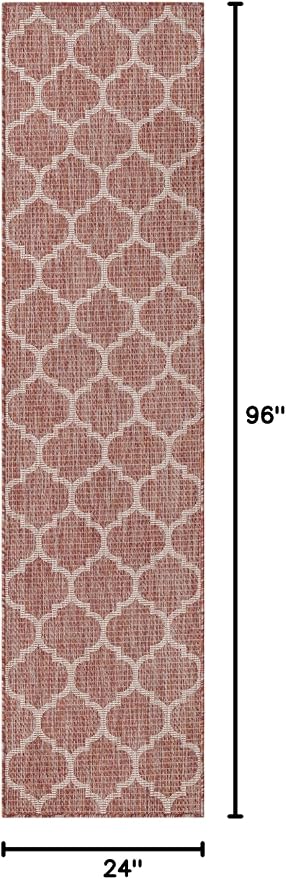 Unique Loom Outdoor Trellis Collection Area Rug - Image 2