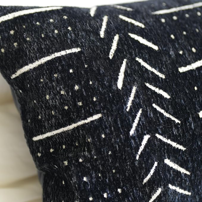 BlissBlush Black Decorative Lumbar Throw Pillow Covers 12X20, Boho Farmhouse - Image 7