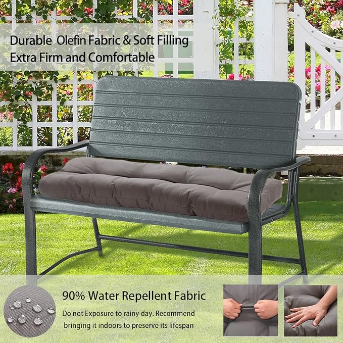 FUNHOME Outdoor Bench Cushion 42 x18 inch - Image 3