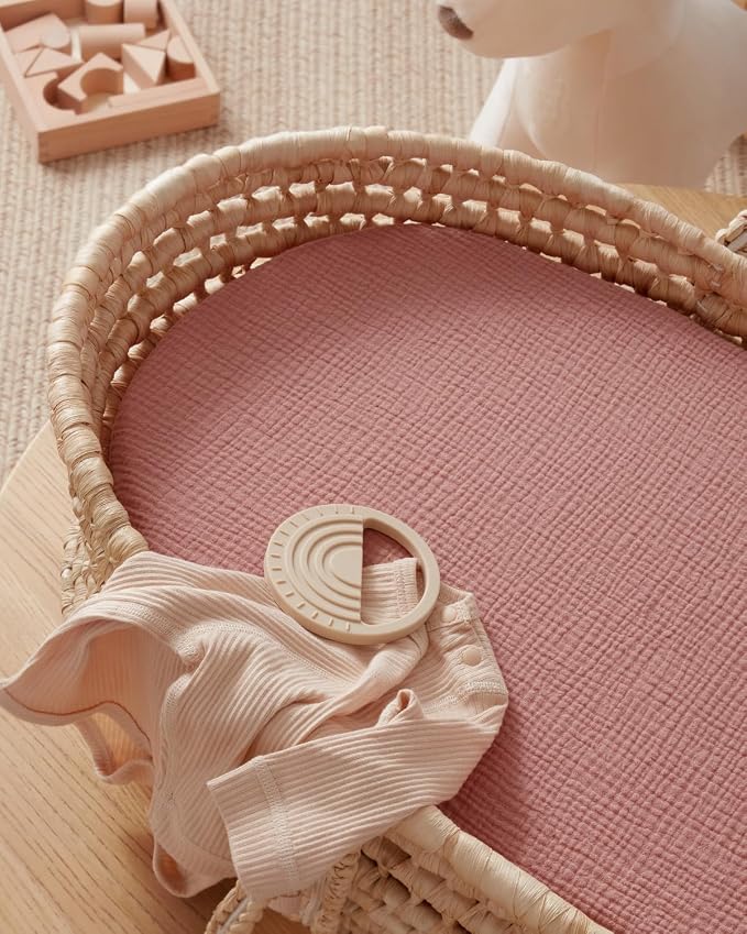Blissful Diary Muslin Bassinet Sheets - Image 7