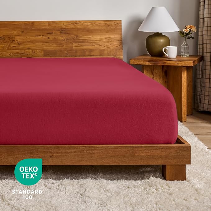 Bare Home Flannel Fitted Bottom Sheet 100% Cotton, Velvety Soft Heavyweight - Image 5