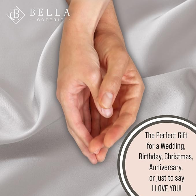 Bella Coterie 6 Piece Luxury Bamboo Viscose Split Top King Size Sheet Set | 34" - Image 7