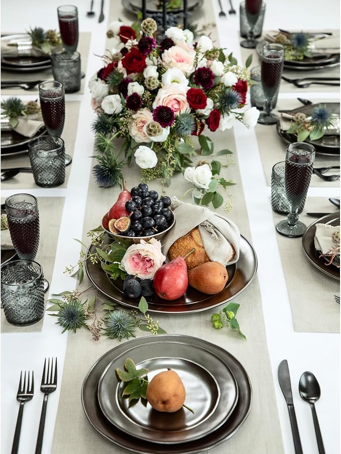 Solino Home Linen Natural Table Runner 60 Inches - Image 2