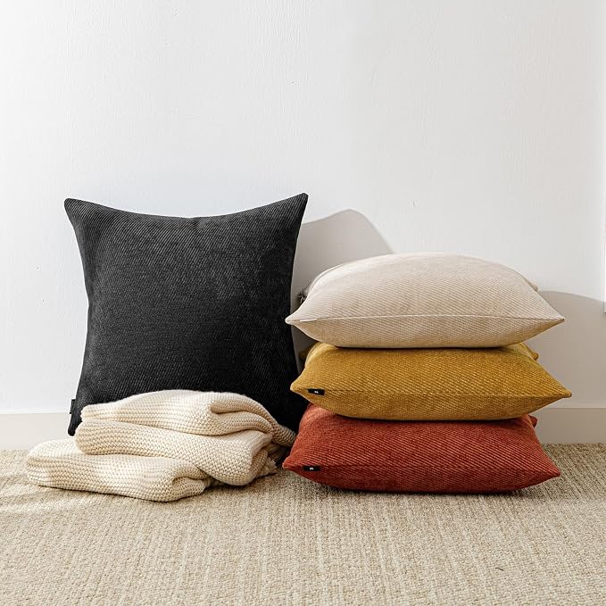 a moment Pack of 2 Decorative Chenille Throw Pillow Covers - Image 8