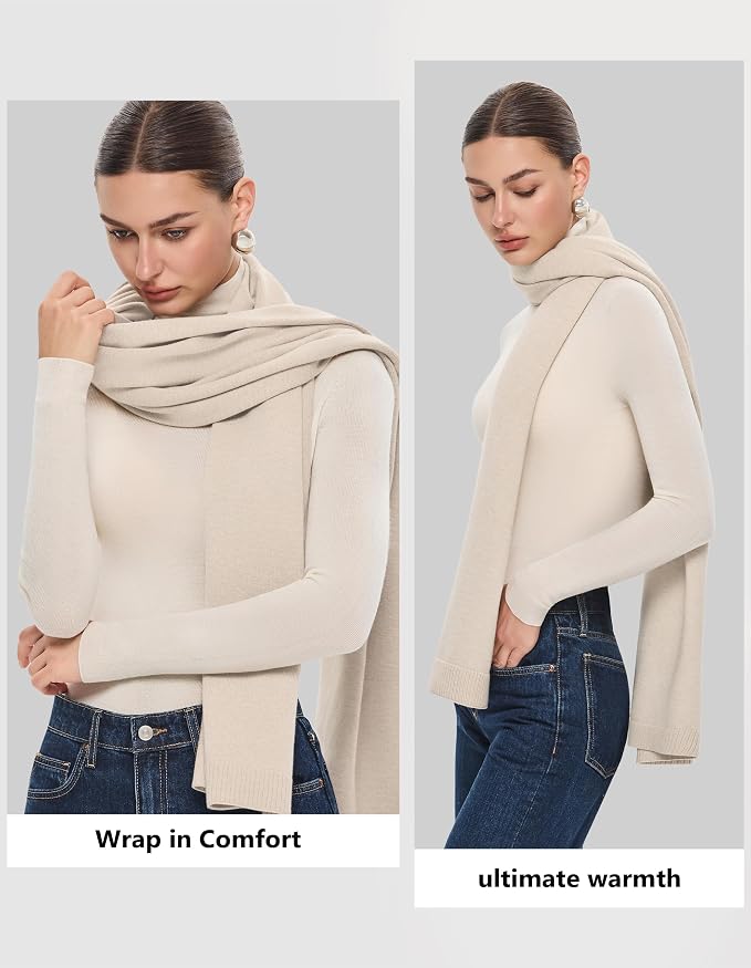 PULI Women's Pashmina Shawl Wraps - Image 5