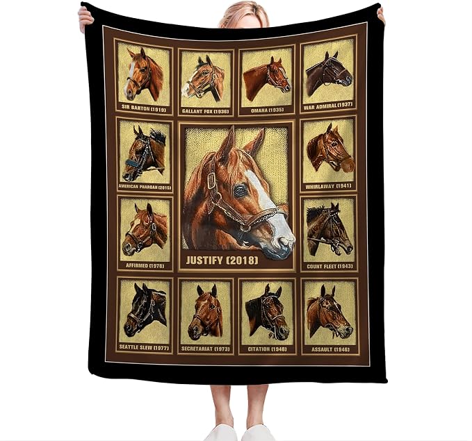 Racing Horses Blanket - Image 2