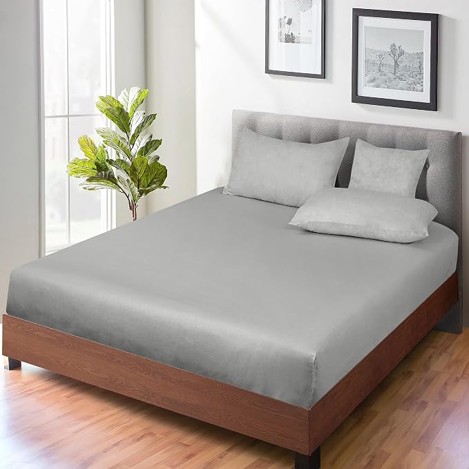 ROYALE LINENS 300 Thread Count 100% Long Staple Combed Cotton Fitted Sheet Full - Image 7