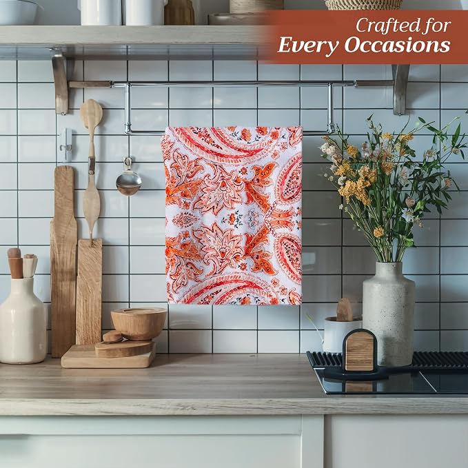 Maison d' Hermine Kitchen Towels Set of 3 100% Cotton 20" x 27.5" Reusable - Image 5