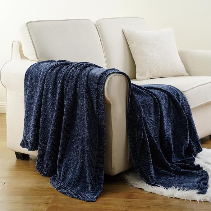 BATTILO HOME Navy Throw Blanket - Image 7