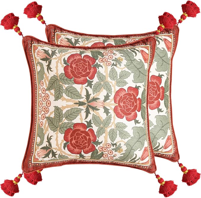 Throw Pillow Covers Pack of 2, Decoration Square Pillows Cushion Covers by bilingaier
